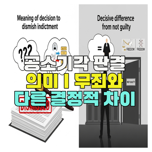  공소기각 판결 의미｜무죄와 다른 결정적 차이