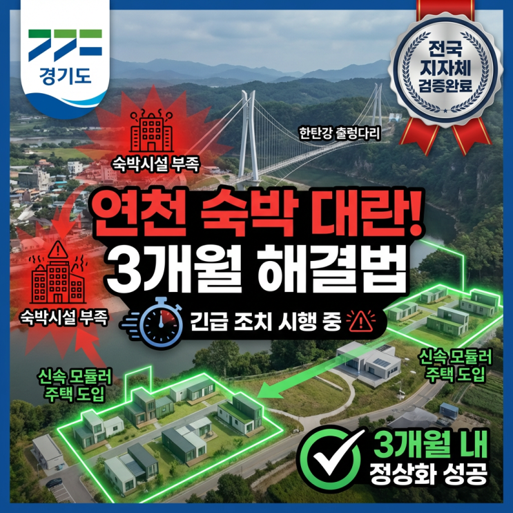  연천군 한탄강, 연 100만 방문객 vs 숙박시설 부족의 충격적 현실