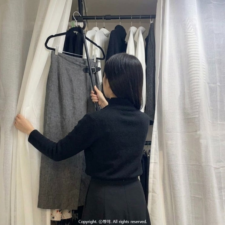  드레스룸 시스템 행거 추천 이지온 커튼행거 설치