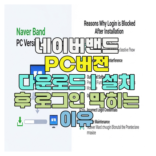  네이버밴드 PC버전 다운로드｜설치 후 로그인 막히는 이유