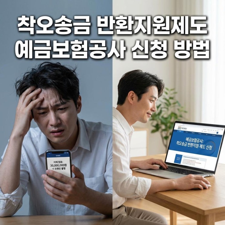  착오송금 반환지원제도 예금보험공사 신청 방법 완벽 정리 및 잘못 보낸 돈 구출 팁