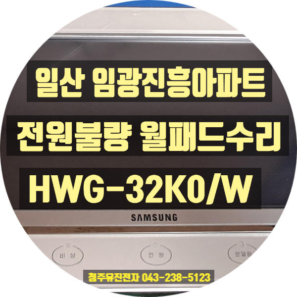  [고양시 일산 임광진흥아파트] 삼성 홈비타 HWG-32K0/W 전원 안켜짐 해결, 삼성월패드수리 전문 유진전자