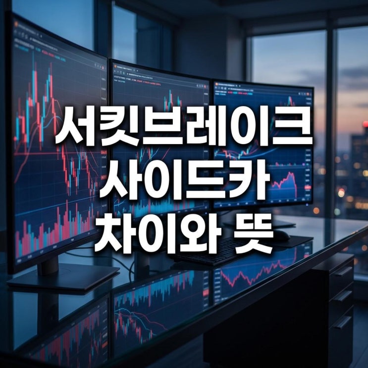  서킷브레이크 사이드카 차이와 뜻 주식 폭락장 안전장치 완벽 정리