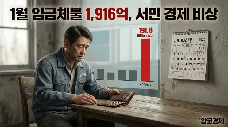  일하고 돈 못받았다 1월 임금체불 1916억 30인 미만 사업장이 직격탄