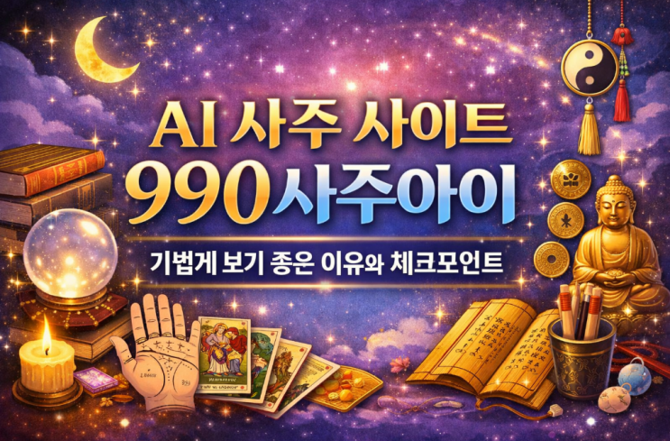  AI 사주 사이트 990사주아이, 가볍게 보기 좋은 이유와 체크포인트