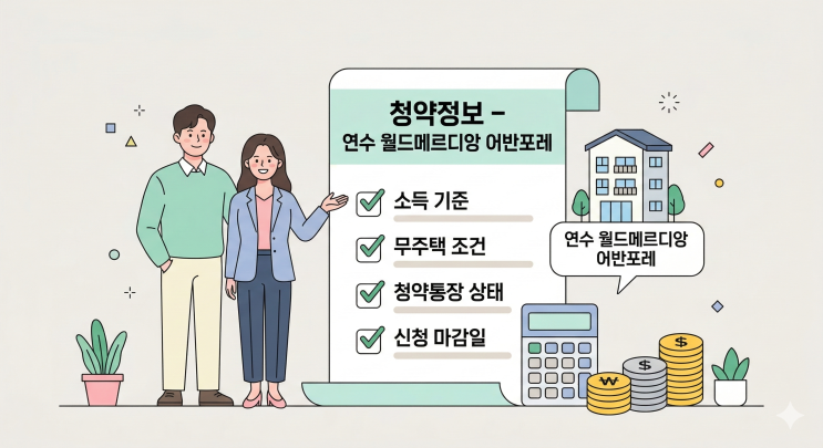  연수 월드메르디앙 어반포레 청약정보 총정리｜분양가·일정·자격 한눈에 보기
