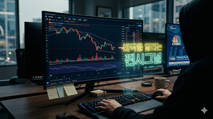  비트코인 RSI 지표, 월요일 폭락장 바닥 잡아내는 '다이버전스' 매매법