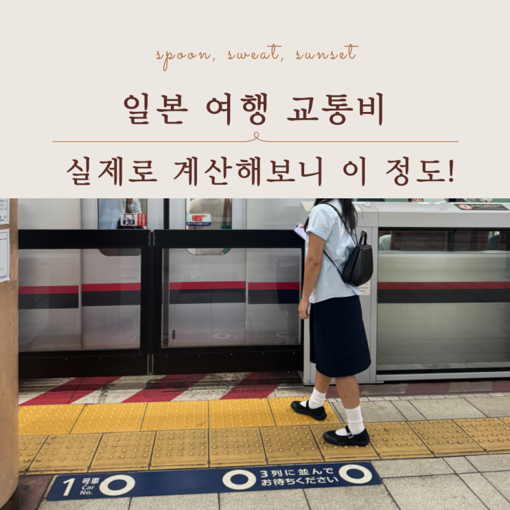  일본 교통비 얼마나 들까 도쿄 여행 실제 루트 기준 계산
