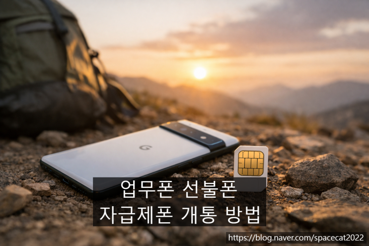  업무폰 선불폰 자급제폰 이용한 유심 개통 과정 알아보기