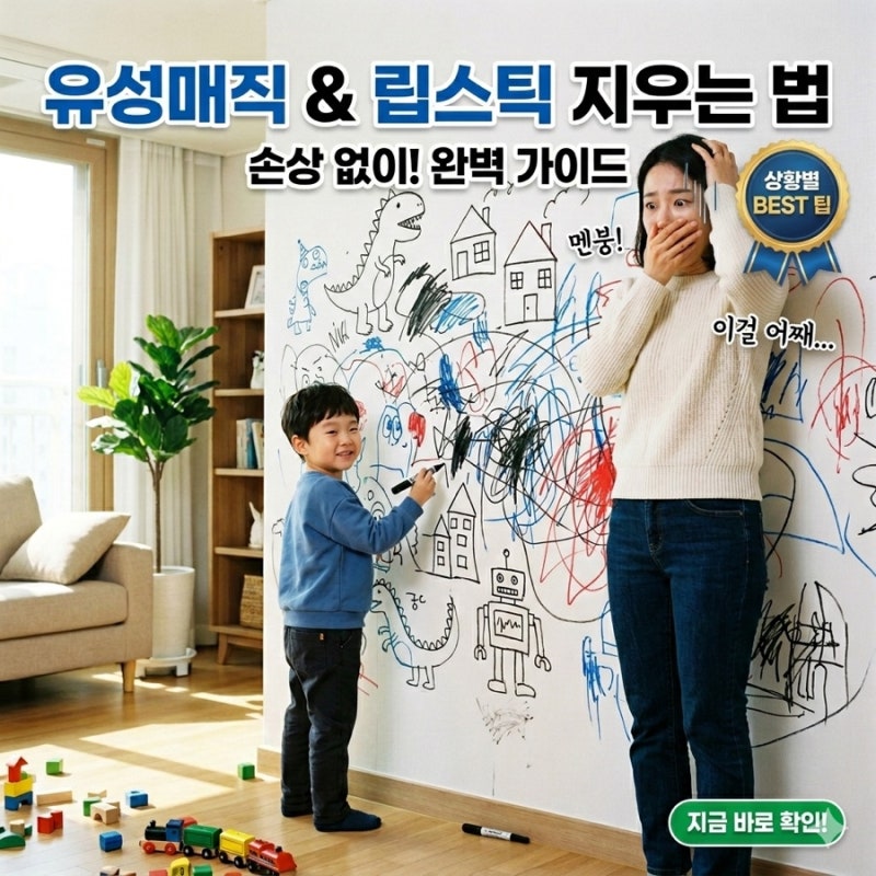 유성매직 지우는 법 및 옷에 묻은 립스틱 제거 완벽 가이드 상황별 대처법 정리