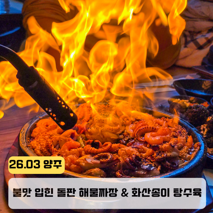  경기도 양주 옥정 맛집 추천 돌판짜장의정석