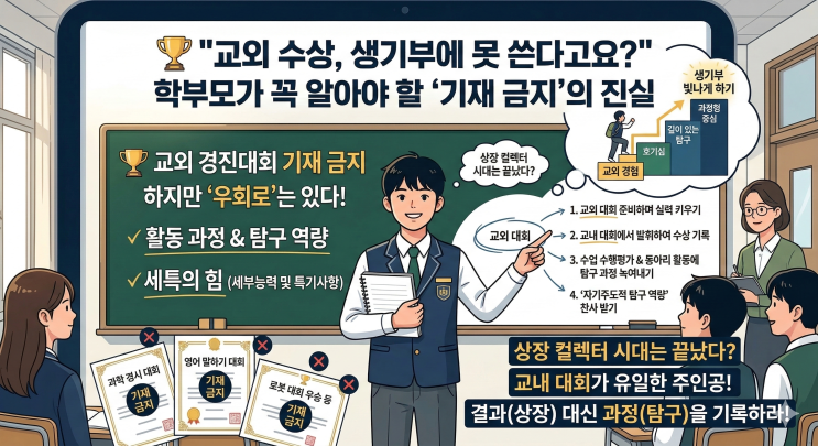   "교외 수상, 생기부에 못 쓴다고요?" 학부모가 꼭 알아야 할 '기재 금지'의 진실