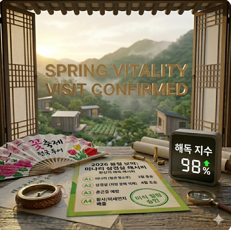  [2026 봄철 보약] 미나리 삼겹살: 입안 가득 퍼지는 봄의 향기와 완벽한 해독 레시피