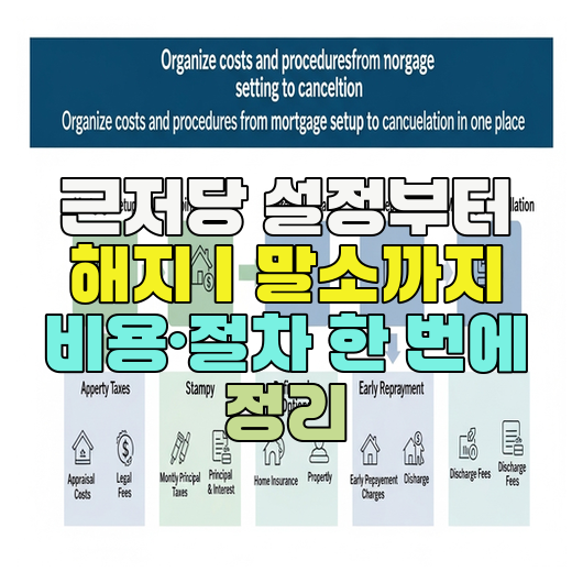  근저당 설정부터 해지｜말소까지 비용·절차 한 번에 정리
