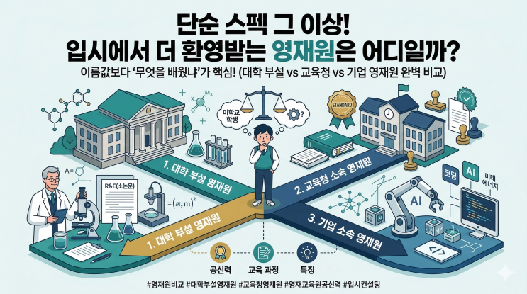  단순 스펙 그 이상! 입시에서 더 환영받는 영재원은 어디일까?