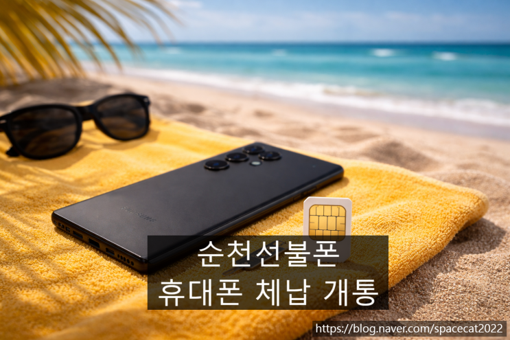  순천선불폰 유심 휴대폰 체납 개통 방법