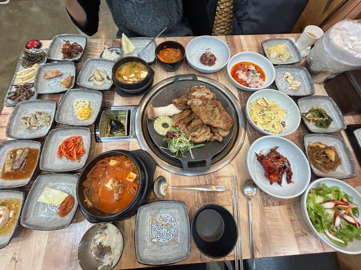  구월동 석갈비 한정식 맛집 추천 화미사리원