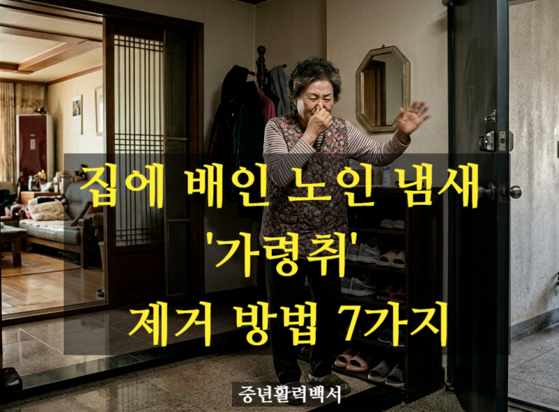 집에 배인 노인 냄새 가령취 제거 방법 7가지