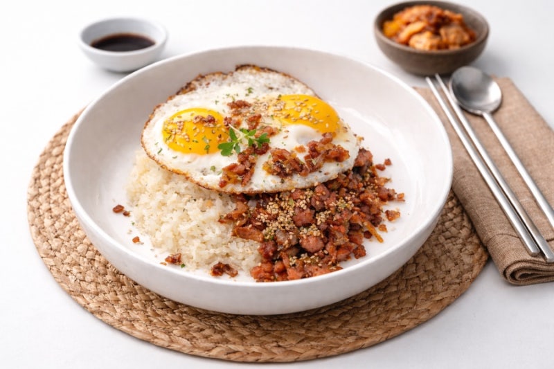 류수영 스팸덮밥 만들기: 바삭하고 쫄깃 단짠한 한 그릇 요리