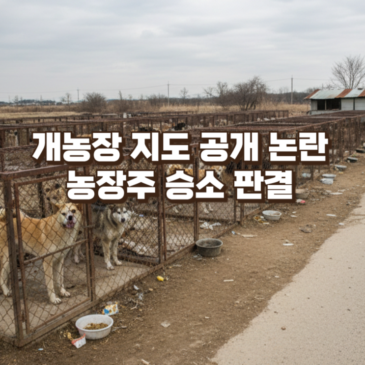  개농장 지도 공개 논란 : 법원 “가명 처리해도 개인정보”…농장주 승소 판결