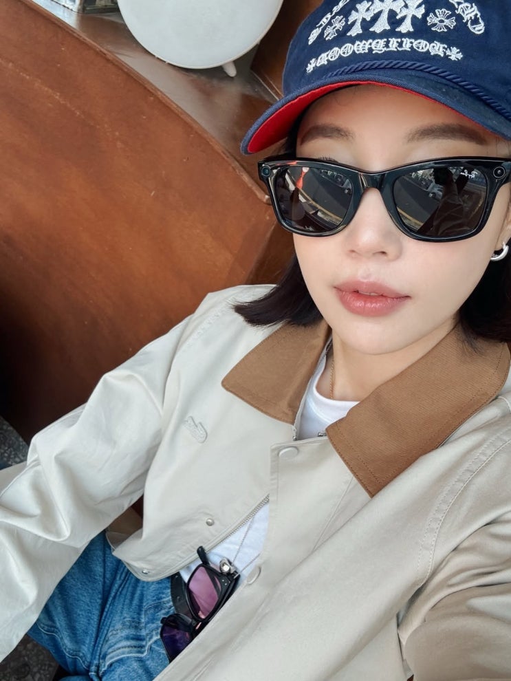  포엣코어룩, 핀터레스트 코디법의 교과서 기은세의 봄날 라코스테 헌팅 자켓 코디
