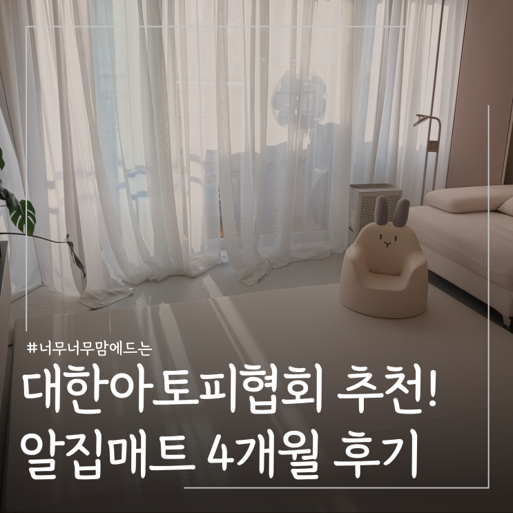  대한아토피협회 추천 아기매트ㅣ알집 더블제로매트 4개월 직접 써보고 느낀 점