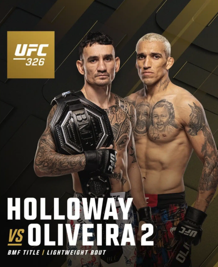  UFC 326, 올리베이라 BMF 챔피언 등극… 할로웨이 묶은 그라운드 지옥
