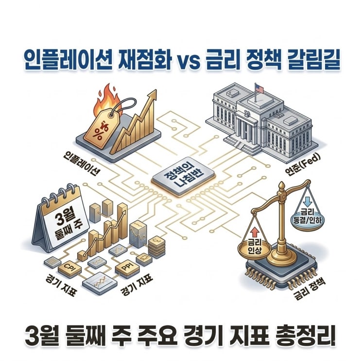  [경제 전망] 인플레이션 재점화와 금리 정책의 갈림길: 3월 둘째 주 주요 경기 지표 총정리