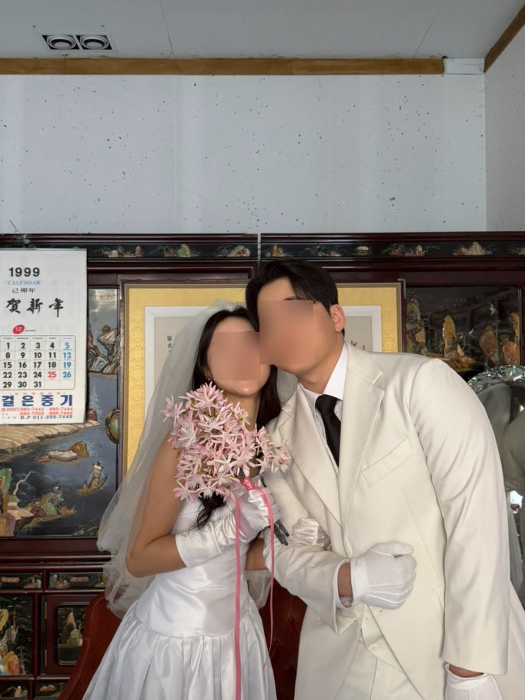  복고 컨셉의 원규스튜디오 촬영 후기-레트로 드레스(커플) 옛날 안방 배경 개화기 뉴트로씬