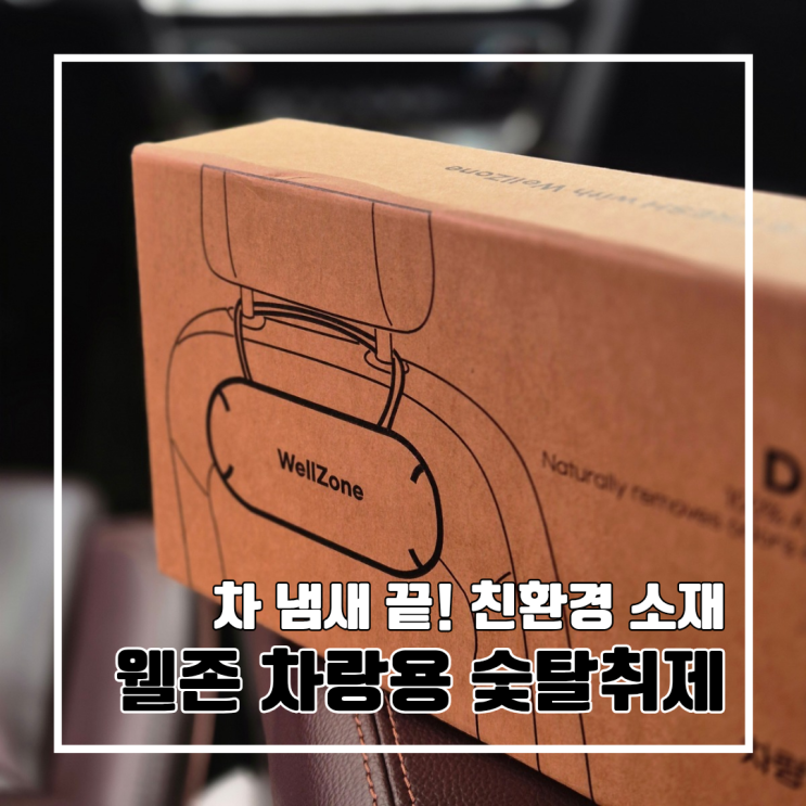  차 안 냄새 고민 해결! 500g 천연 대나무숯의 무향 탈취제 : 웰존 차량용 숯탈취제