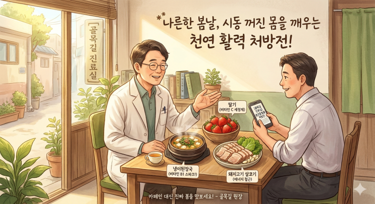  무거운 봄철 춘곤증, 링거보다 든든하게 내 몸을 깨우는 3가지 밥상 처방전   (의사작성)