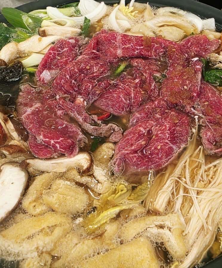 [온천동]원조 샤브식 한우 불고기전골을 맛볼 수 있는 허심청 맛집 '내가대한의고기다 온천점'