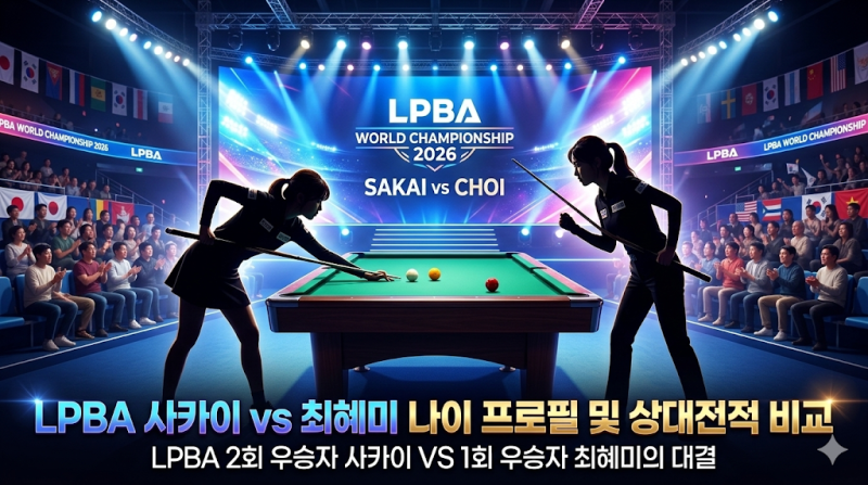 LPBA 사카이 아야코 vs 최혜미 나이 프로필·상대전적 비교 (월드챔피언십 2026)