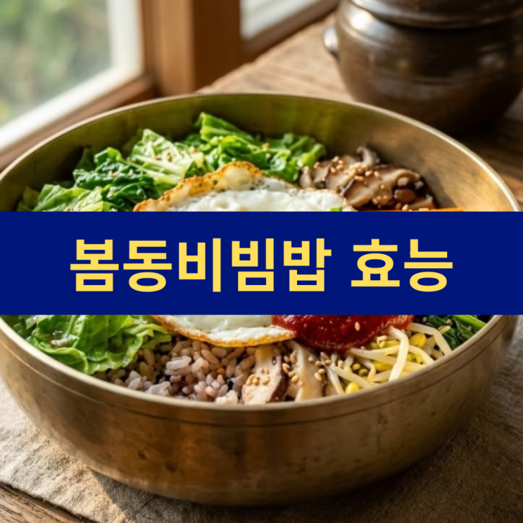  봄 식탁의 제왕 | 봄동비빔밥 봄나물 효능 및 영양 성분 완벽 가이드