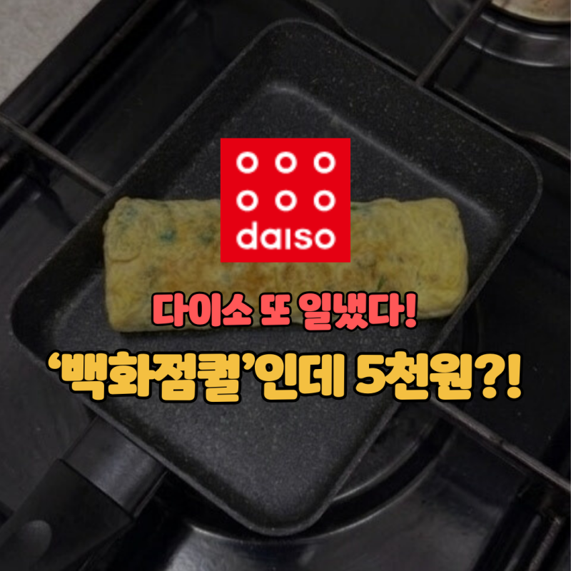 다이소 또 일냈다! 품절대란 '백화점퀄' 5000원 후라이팬 추천 3종