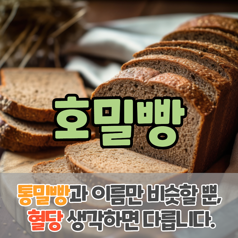 호밀빵 효능(혈당관련), 통밀빵이랑 달라요?