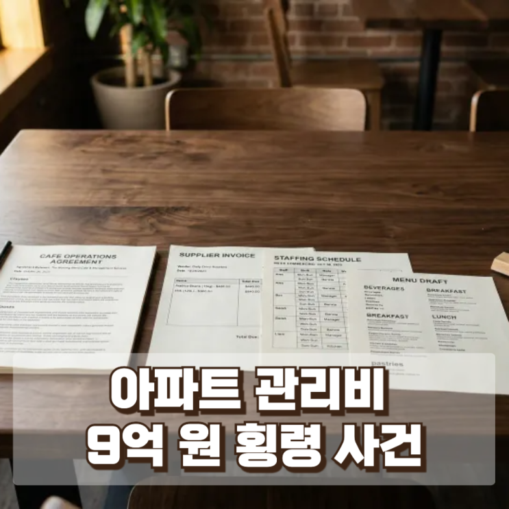  아파트 관리비 9억 원 횡령 사건… 경리직원이 5년간 빼돌린 충격적 내부 범죄와 주민들이 반드시 알아야 할 관리비 감시 방법