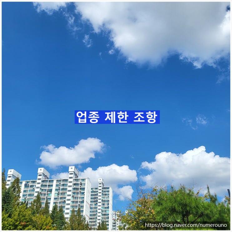  업종 제한 조항