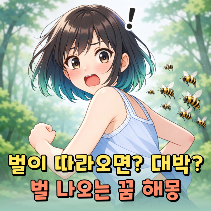 벌 나오는 꿈 해몽 총정리: 여왕벌 꿈, 벌에 쏘이는 꿈 상황별 의미 풀이