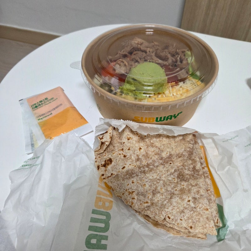 서브웨이 타코샐러드 폴드포크, 칼로리, 다이어트 추천