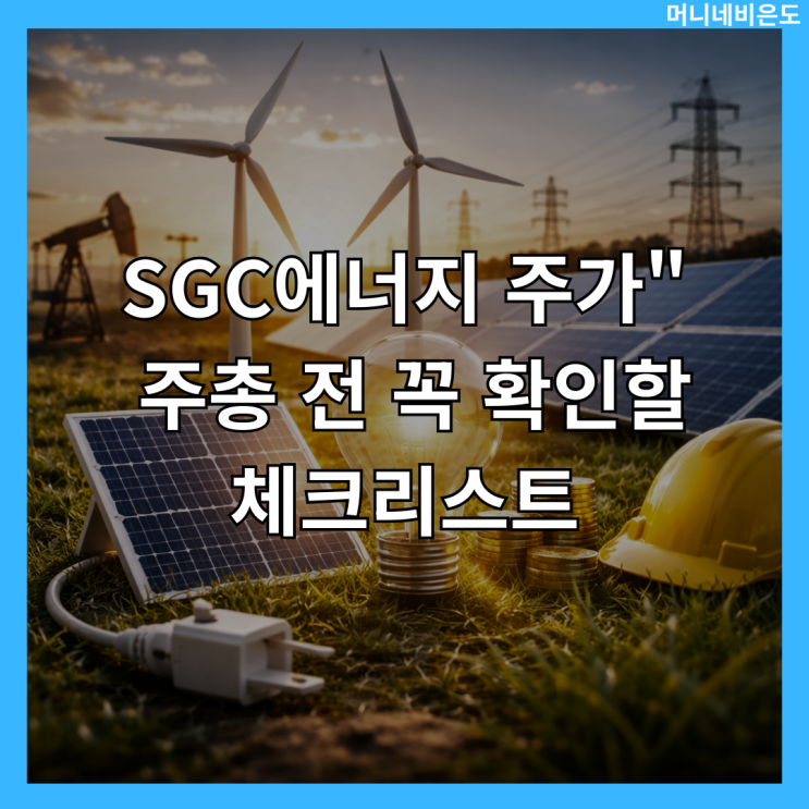 SGC에너지 주가 "주당 1,300원 보너스!" 주총 전 꼭 확인할 체크리스트