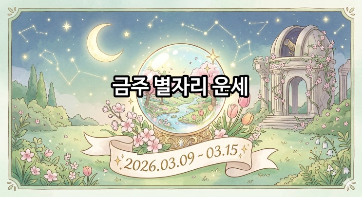  2026년 3월 둘째 주 별자리 운세 (3월 9일~3월 15일) 금주 별들의 이야기