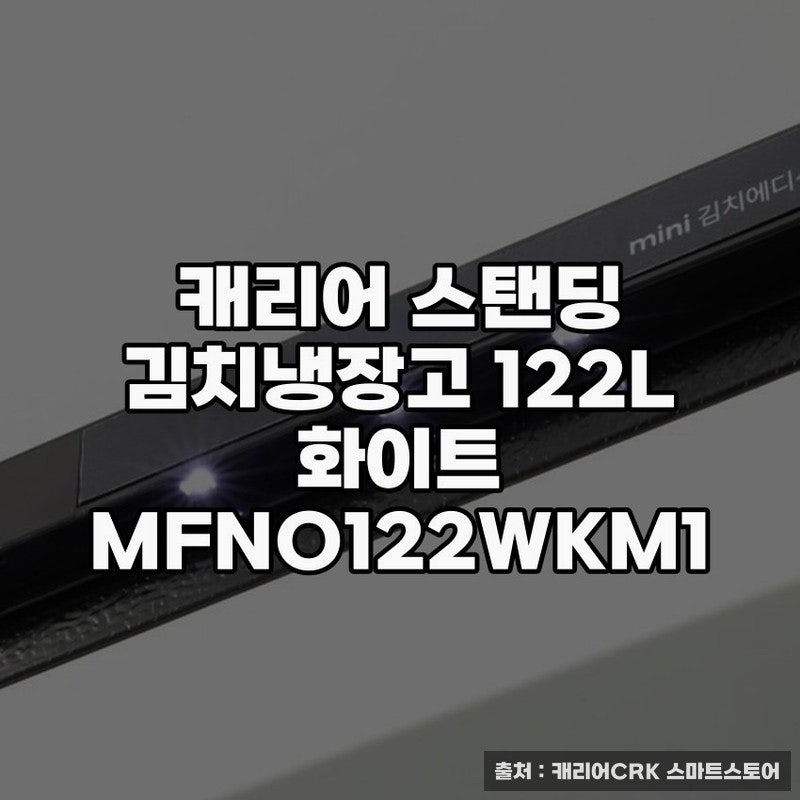 캐리어 스탠딩 김치냉장고 122L 선택 포인트