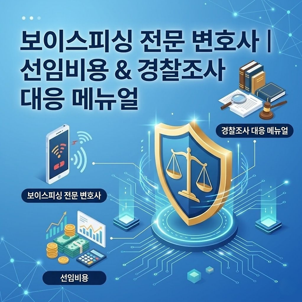 보이스피싱전문변호사 선임비용 경찰조사 메뉴얼