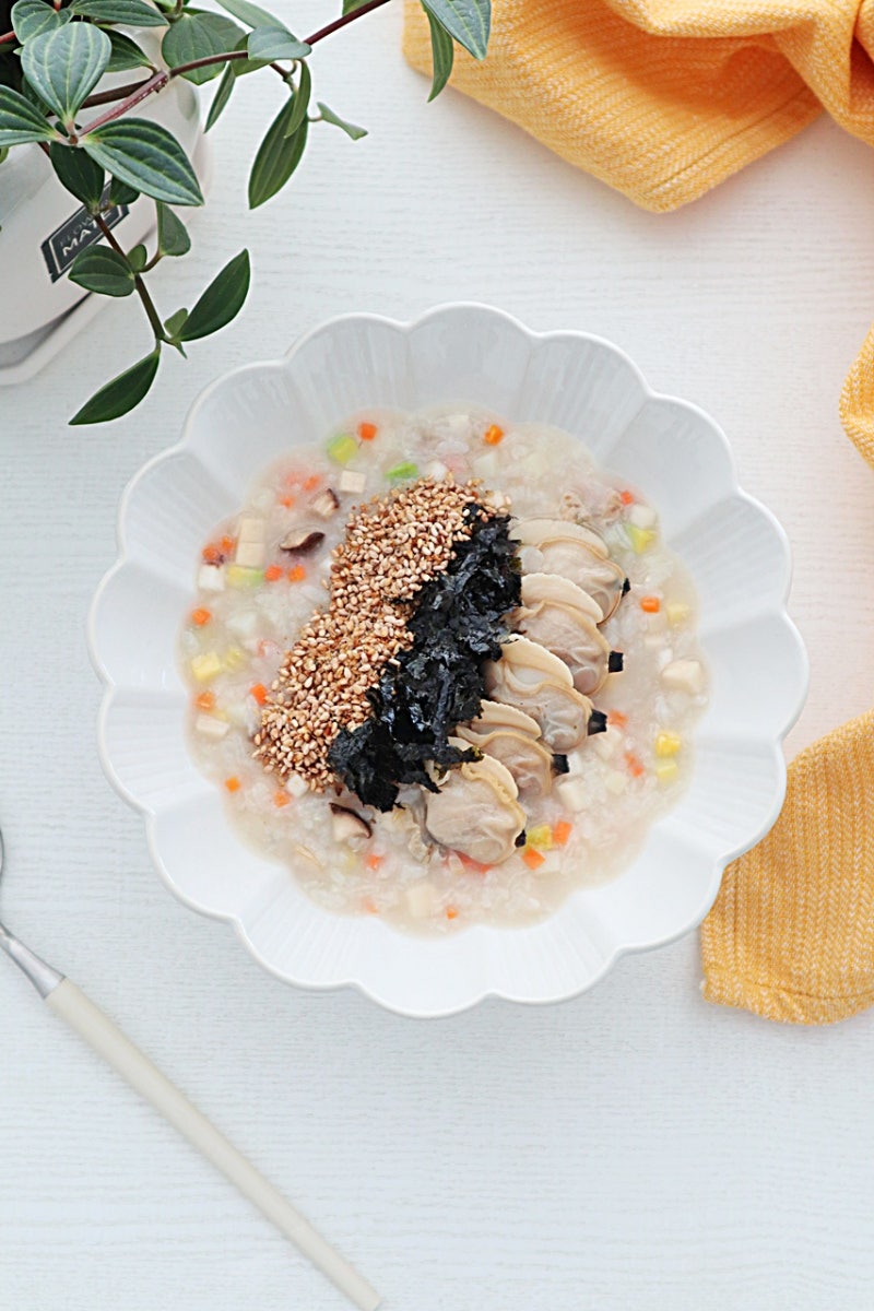 죽 끓이는법 백합죽 야채죽 레시피