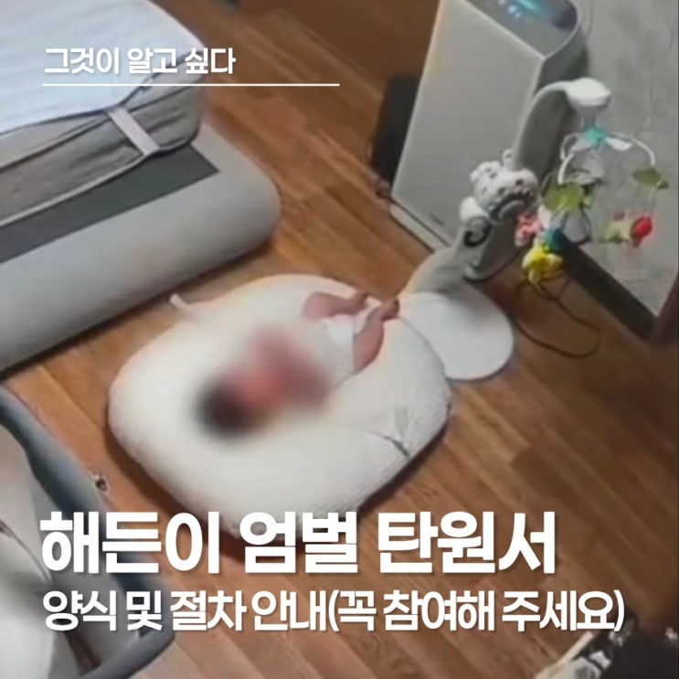  해든이 엄벌 탄원서 양식 공유(그것이 알고 싶다 1477회, 여수 4개월 영아 사망 사건)