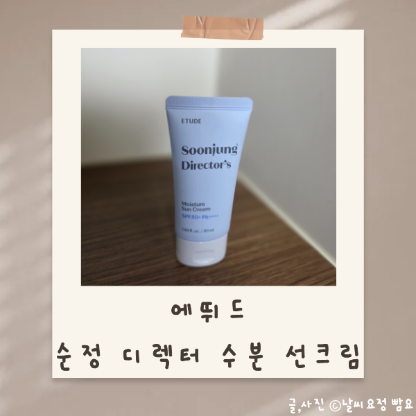 에뛰드 순정 디렉터 수분 선크림 후기 | 화잘먹 베이스 선크림