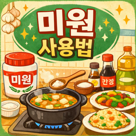  미원 넣는 방법 요리에 언제 얼마나 사용하면 좋을까