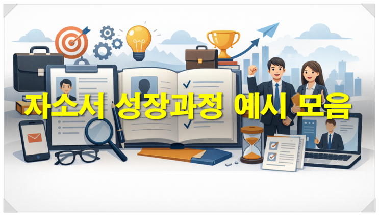  [자소서쓰는법] 자소서 성장과정 예시 모음