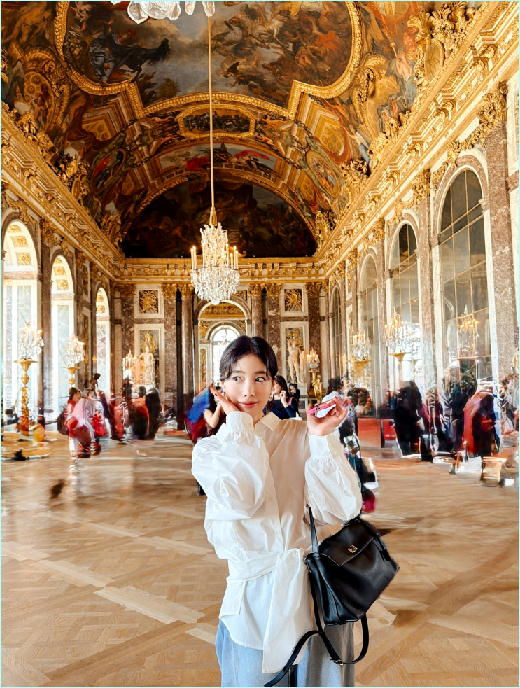  기은세, 프랑스 베르사유 홀린 올드머니룩 코디법
